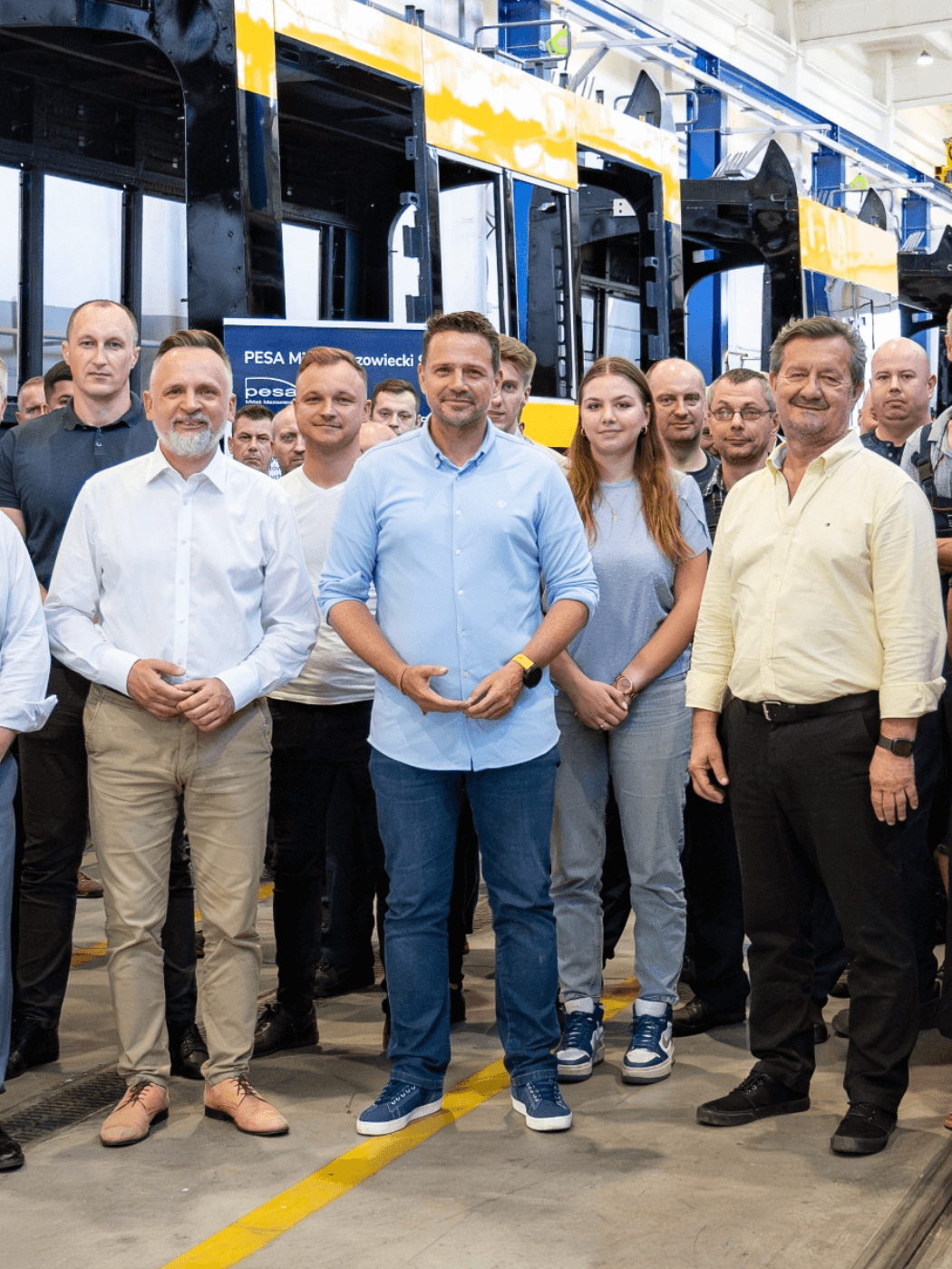 Prezydent m.st. Warszawy Pan Rafał Trzaskowski z wizytą w PESA Mińsk Mazowiecki S.A.