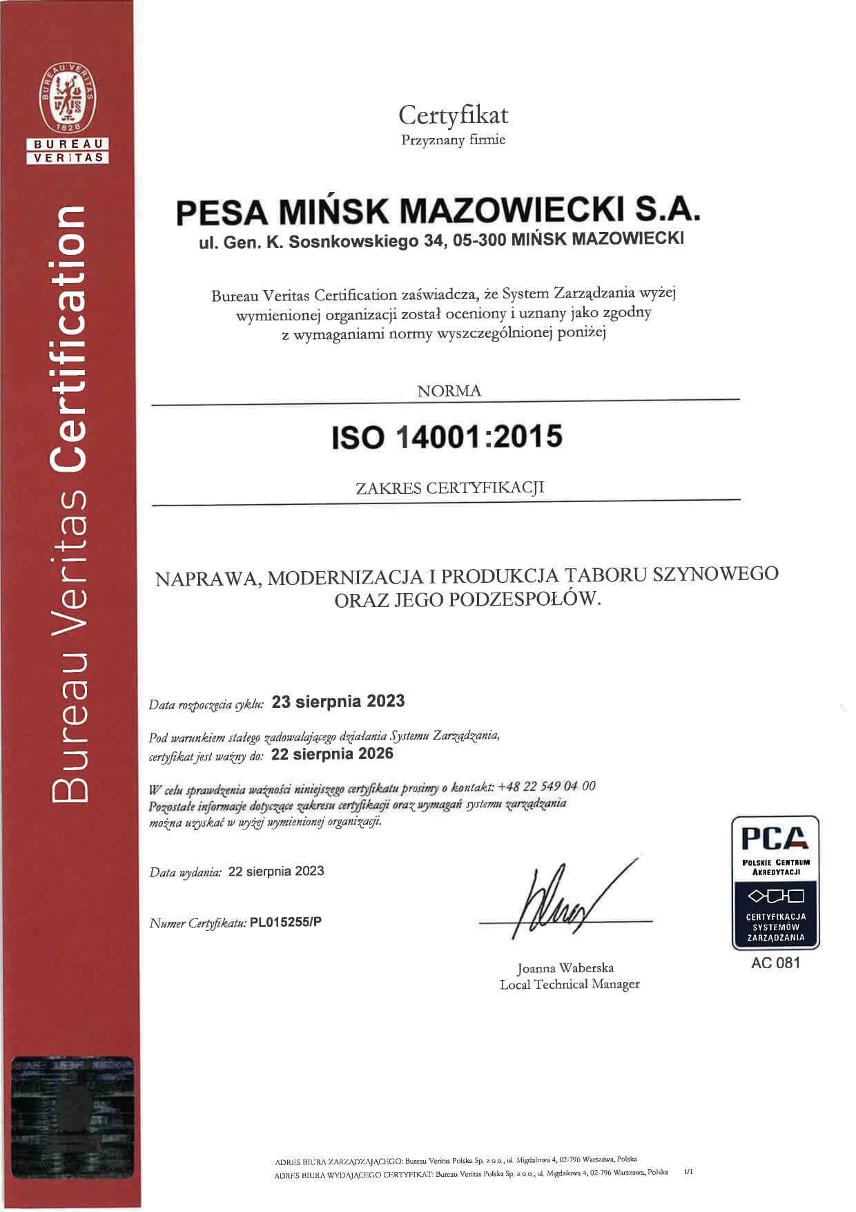 Certyfikat-nr-PL015255_P-ISO-14001-PESA-MM-PL_page-0001-1