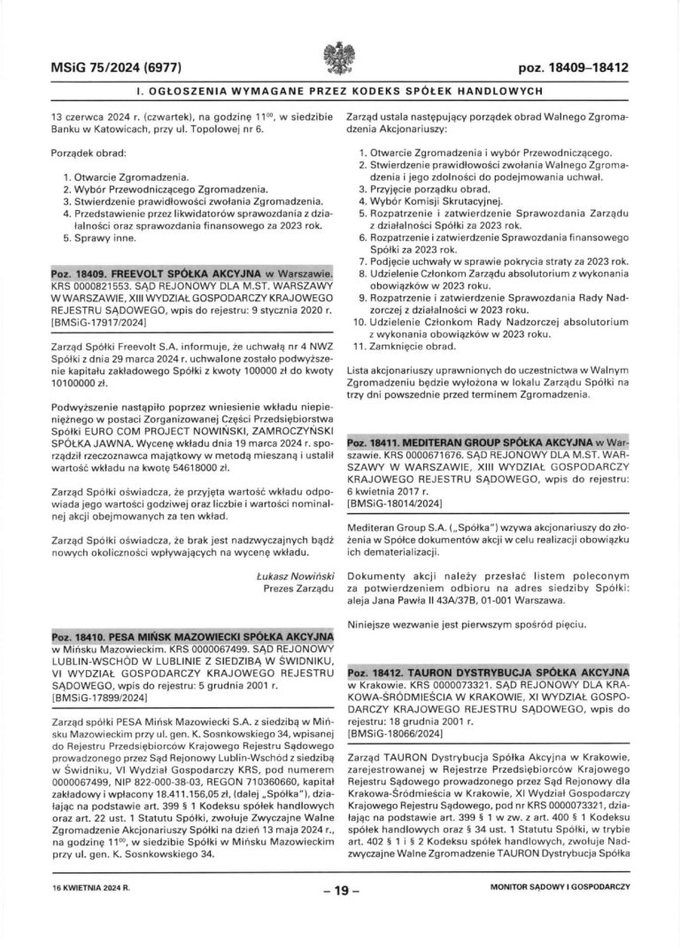 Ogłoszenie w MSiG nr 87/2023 (6738) pod pozycją 22341